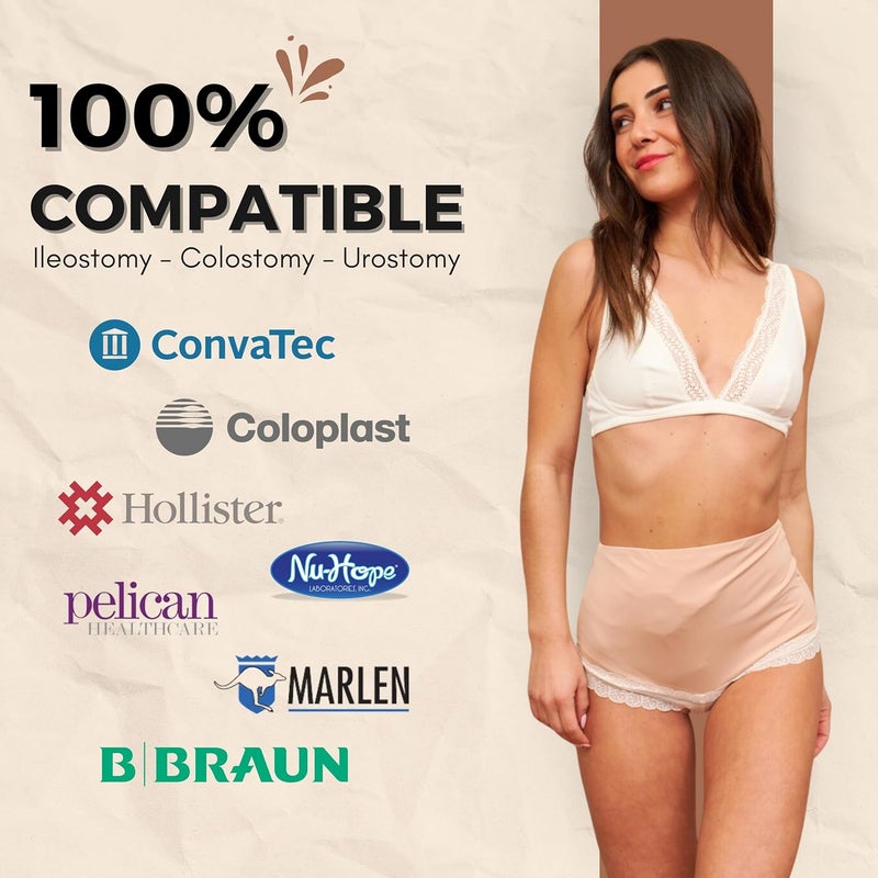 SIIL Ostomy Bag Covers Incontinence Protective Briefs & Underwear for Women, Ostomy Underwear for Women | Made In EU - Image 5